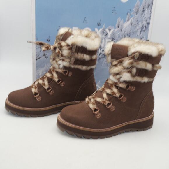 NEW Roxy Women's 5 Alpine Collection Brandi III Boots Chocolate Brown - Picture 2 of 11